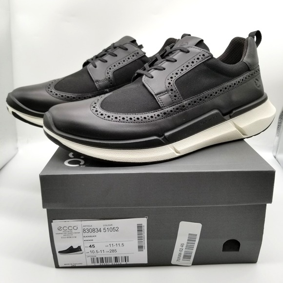 Ecco Other - ECCO BIOM 2.2 Sneakers Men Sz 45 US 11-11.5 Black Leather Low Top